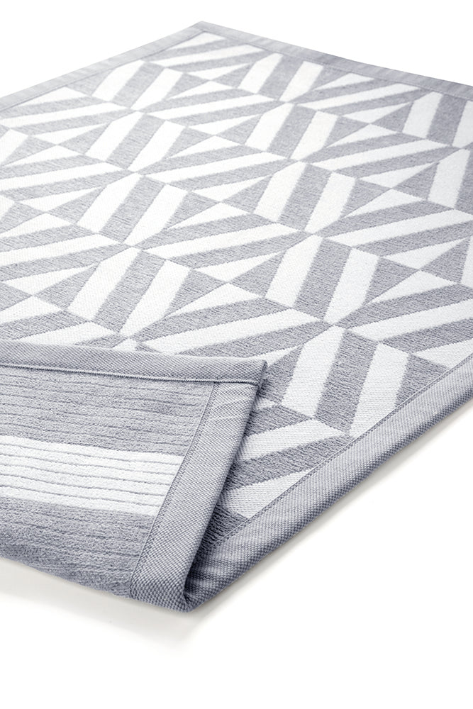 Kaleidoscope Badteppich silber Kurzflor rechteckig