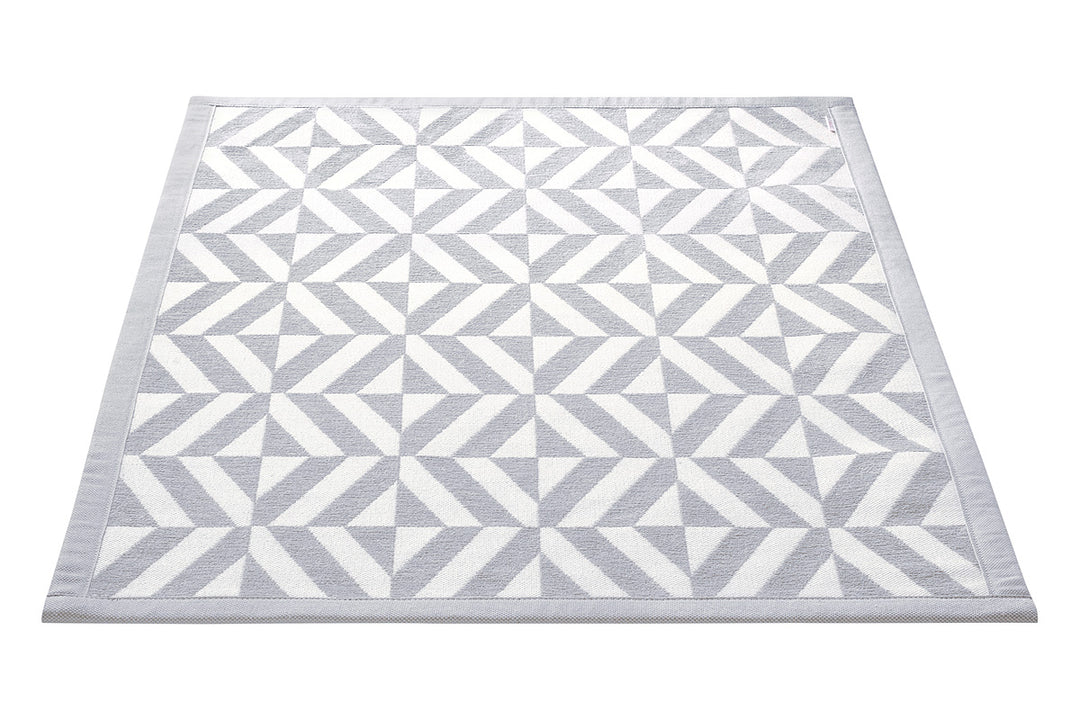 Kaleidoscope Badteppich silber Kurzflor rechteckig