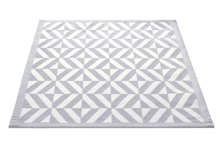 Kaleidoscope Badteppich silber Kurzflor rechteckig