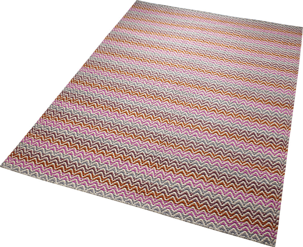 Massoni Teppich pink Kurzflor rechteckig