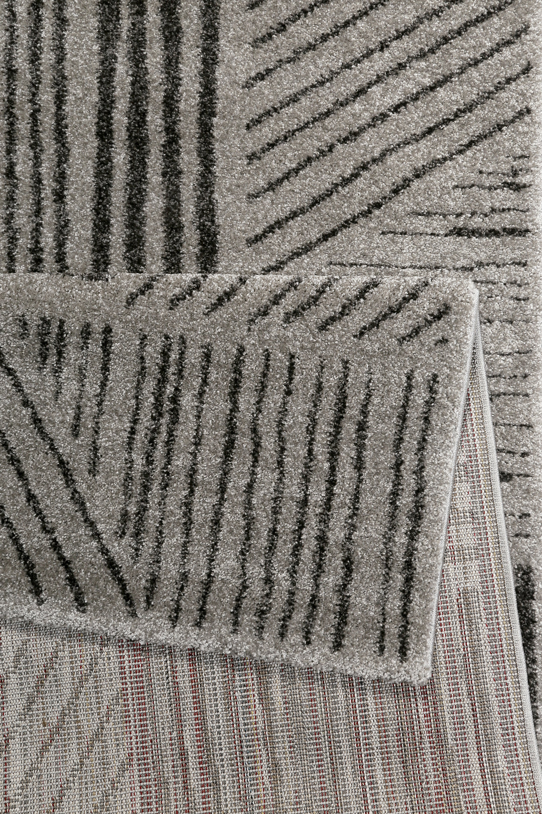 Scribble Teppich grau Kurzflor rechteckig