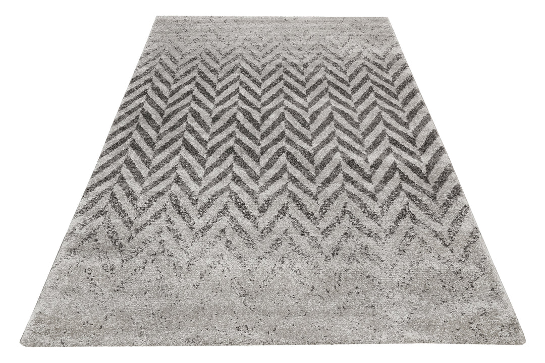 Highway Teppich grau Kurzflor rechteckig