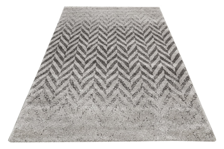 Highway Teppich grau Kurzflor rechteckig