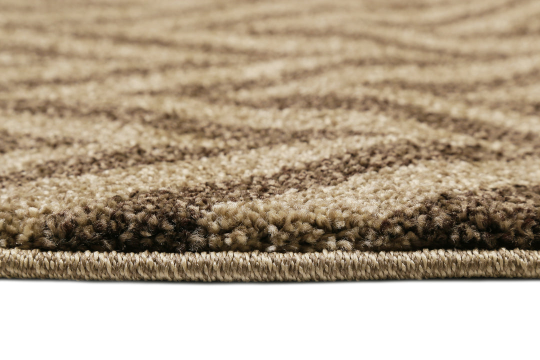 Highway Teppich braun Kurzflor rechteckig