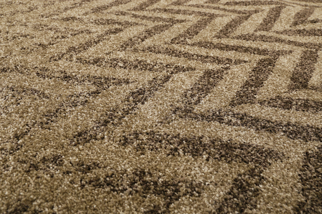 Highway Teppich braun Kurzflor rechteckig