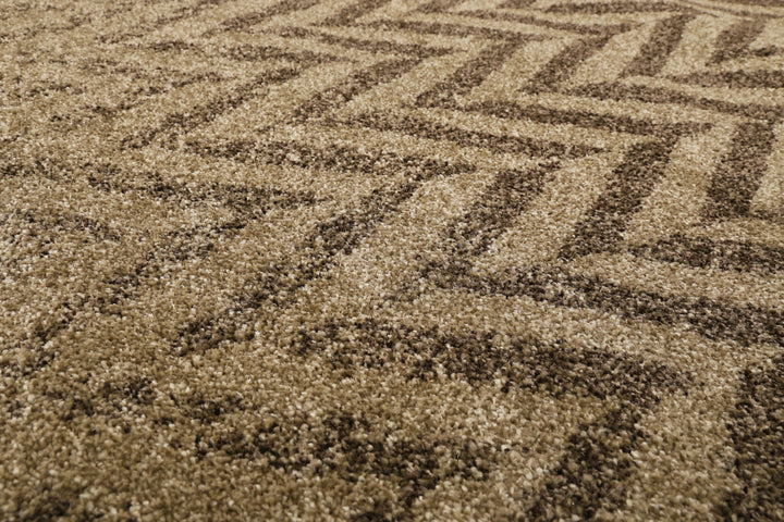 Highway Teppich braun Kurzflor rechteckig