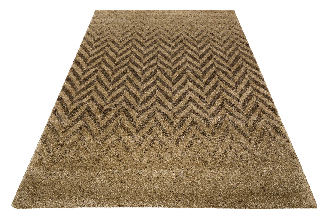 Highway Teppich braun Kurzflor rechteckig