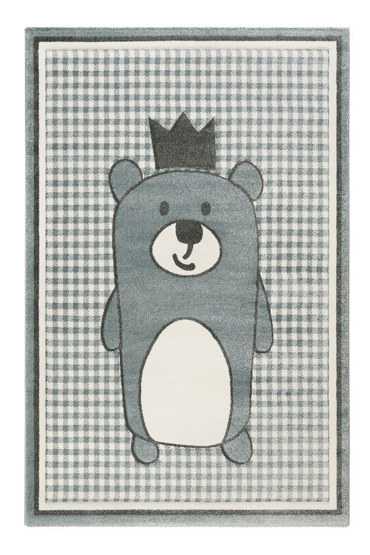 Henry Teppich hellblau Kurzflor rechteckig