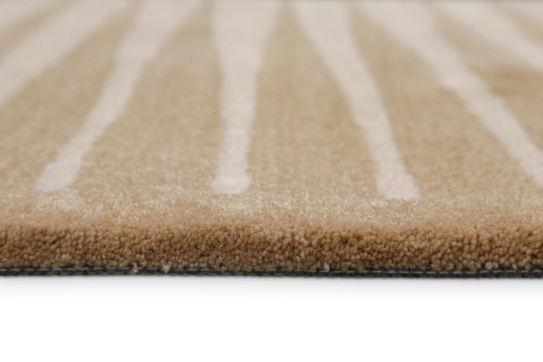 Sunglow Teppich beige Kurzflor rechteckig