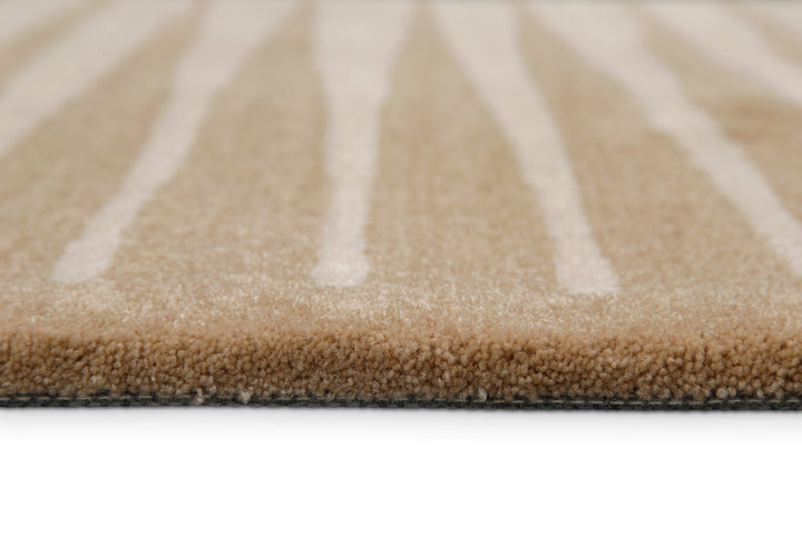 Sunglow Teppich beige Kurzflor rechteckig