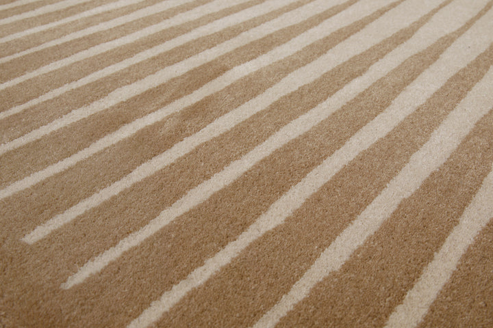 Sunglow Teppich beige Kurzflor rechteckig