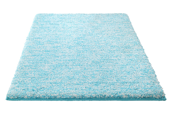 Harmony Badteppich blau Kurzflor rechteckig