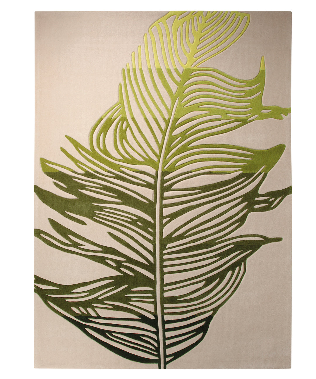 Feather  Teppich beige Kurzflor rechteckig