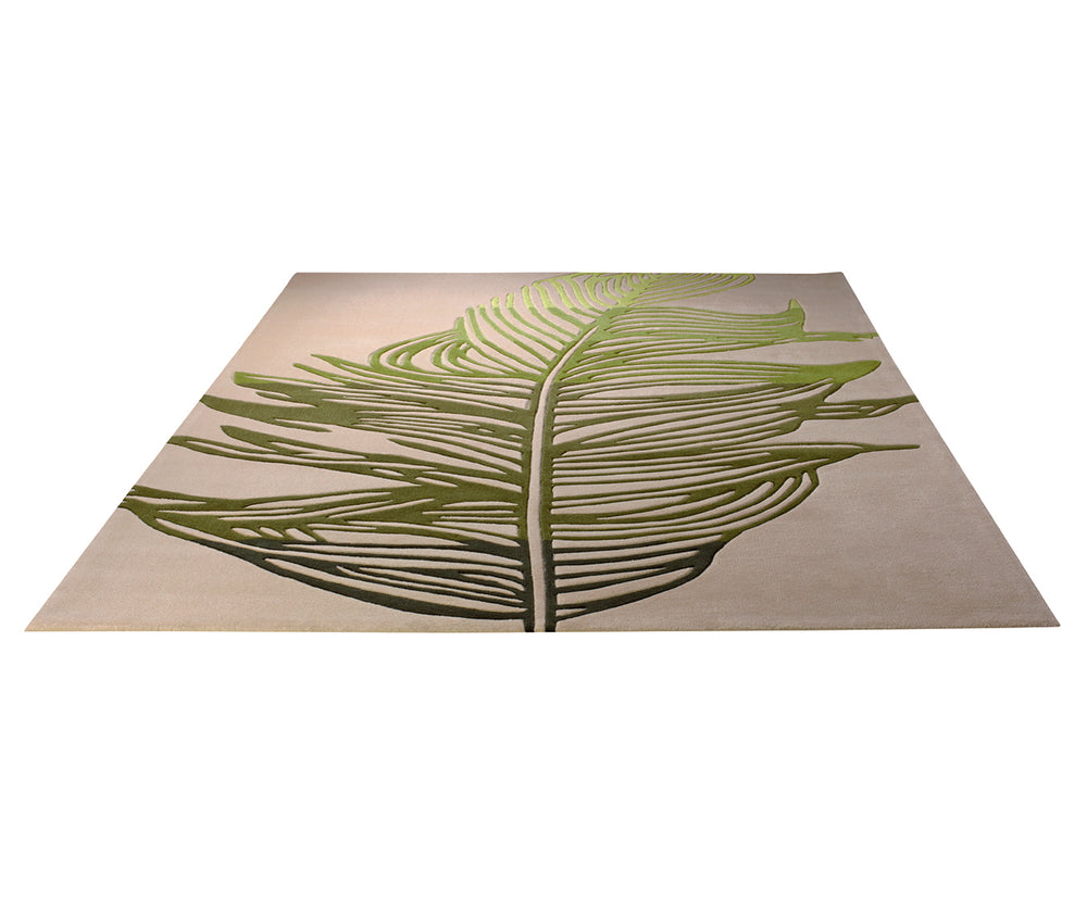Feather  Teppich beige Kurzflor rechteckig