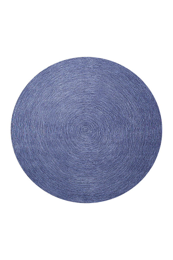 Colour In Motion Teppich blau Kurzflor rund