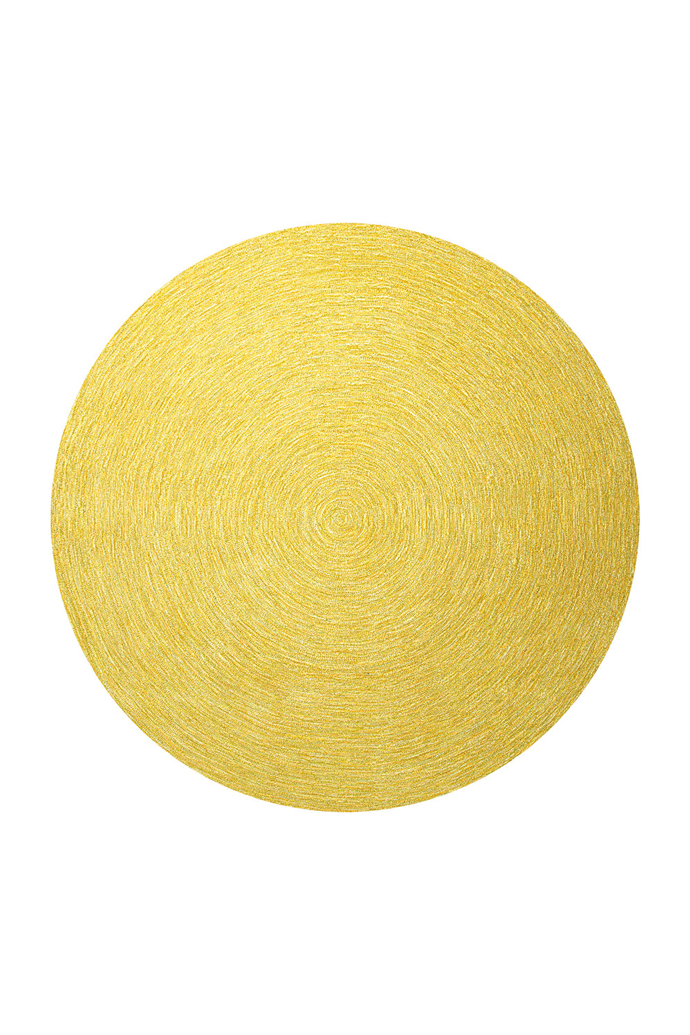 Colour In Motion Teppich gelb Kurzflor rund