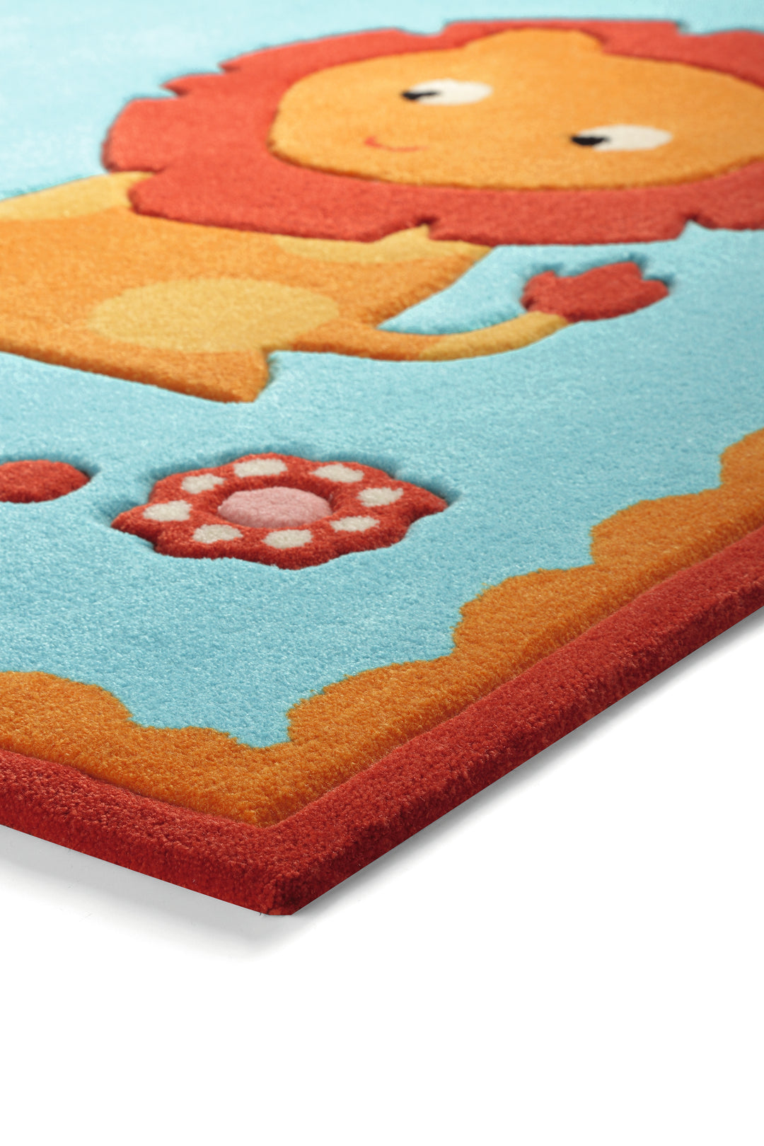 Zoo Teppich türkis Kurzflor rechteckig