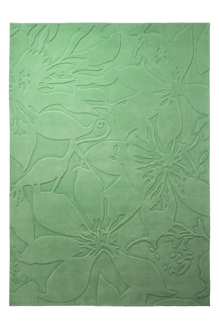 Lily Teppich grün rechteckig