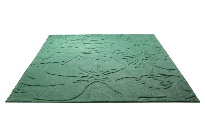 Lily Teppich grün rechteckig