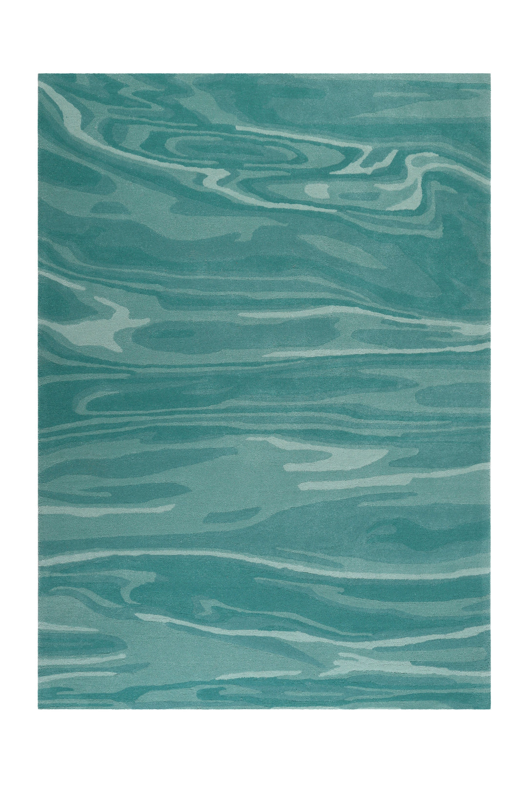 Deep Water Teppich grün rechteckig