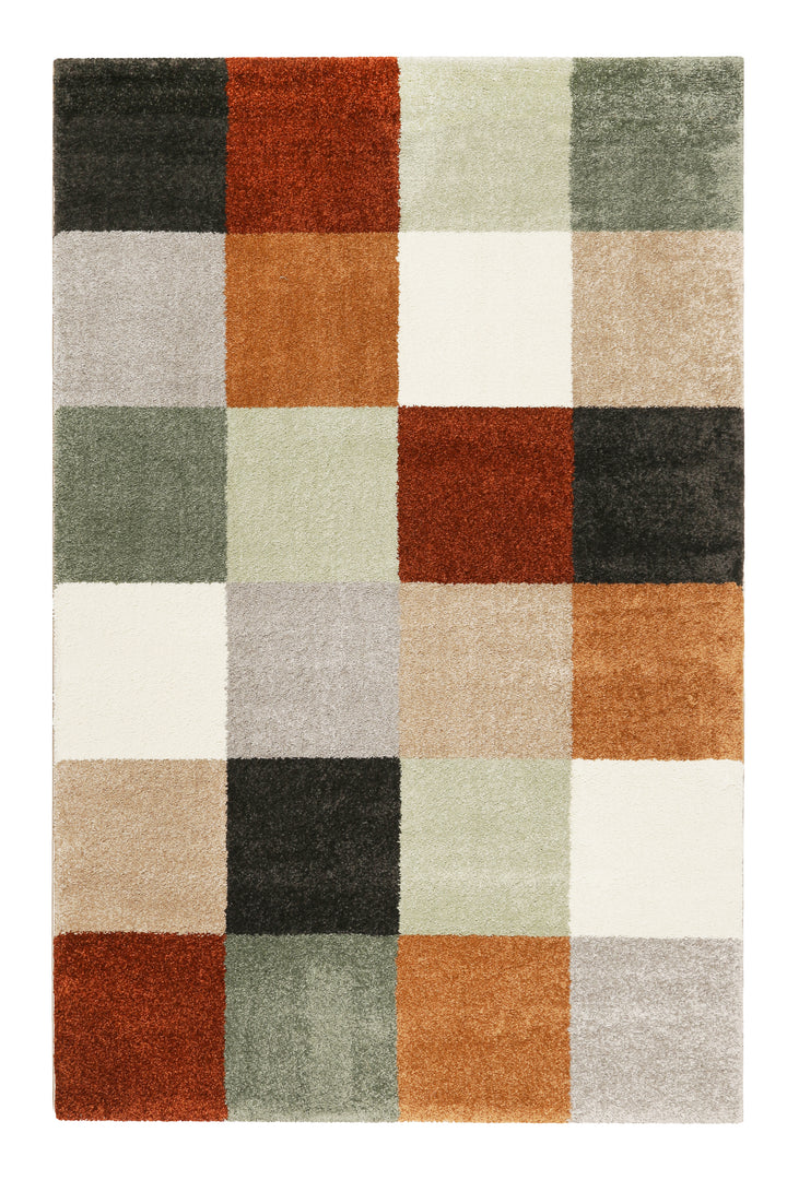 California Teppich mulitcolor Kurzflor rechteckig