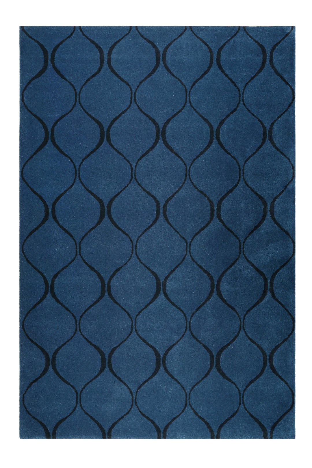 Aramis Teppich blau Kurzflor rechteckig