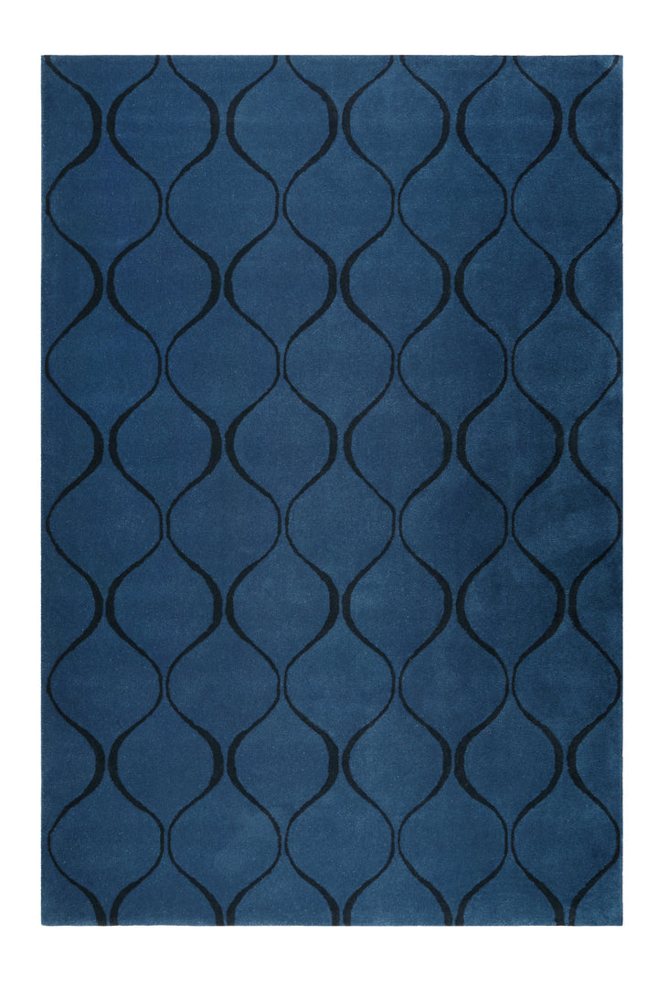 Aramis Teppich blau Kurzflor rechteckig