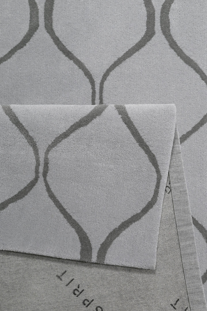 Aramis Teppich silber grau Kurzflor rechteckig
