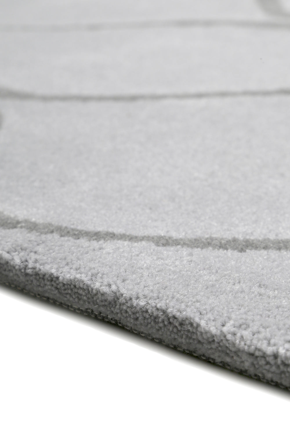 Aramis Teppich silber grau Kurzflor rechteckig