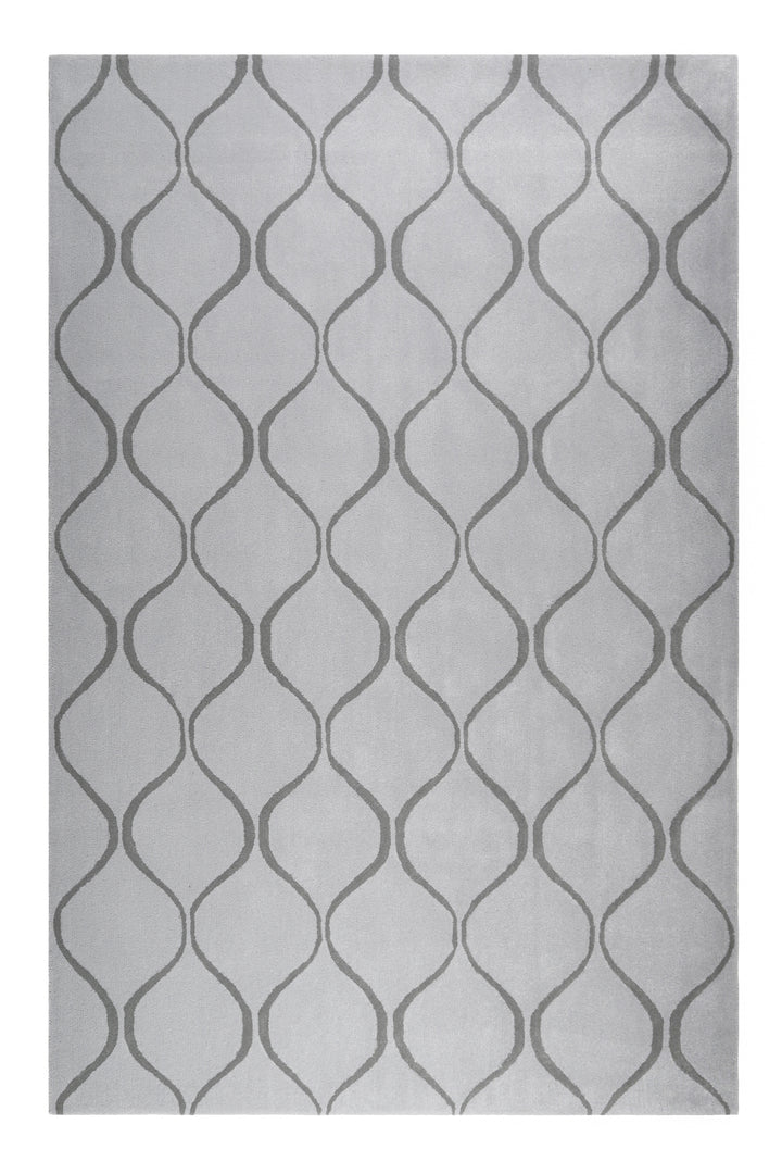 Aramis Teppich silber grau Kurzflor rechteckig