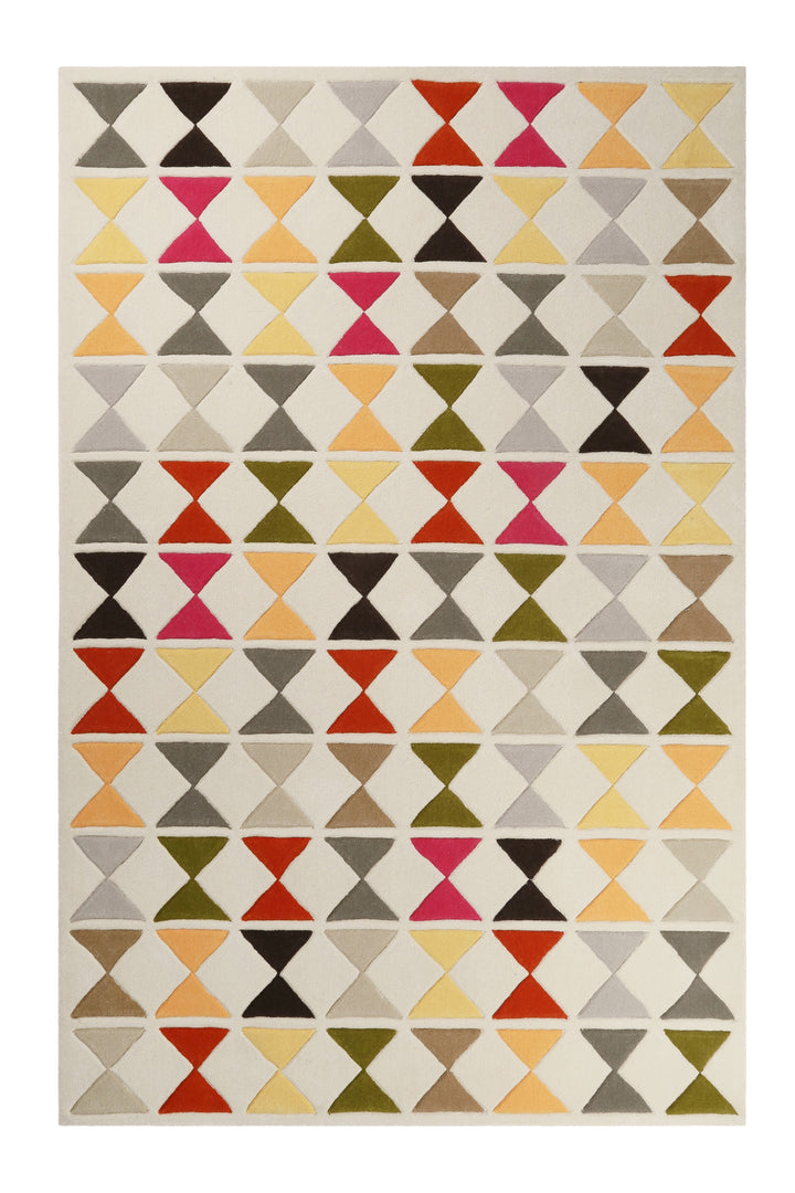 Mahan Teppich beige Kurzflor rechteckig