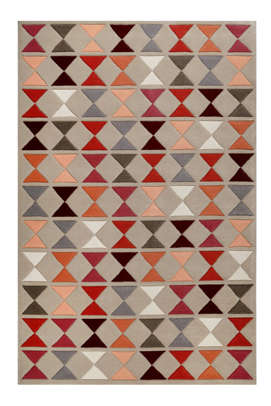 Mahan Teppich taupe Kurzflor rechteckig