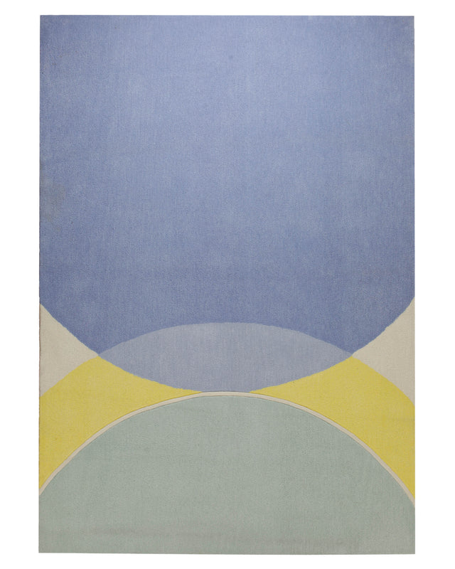 Sonnenaufgang in Pastell - Handtuft 160 x 230 cm – Produktfoto freigestellt