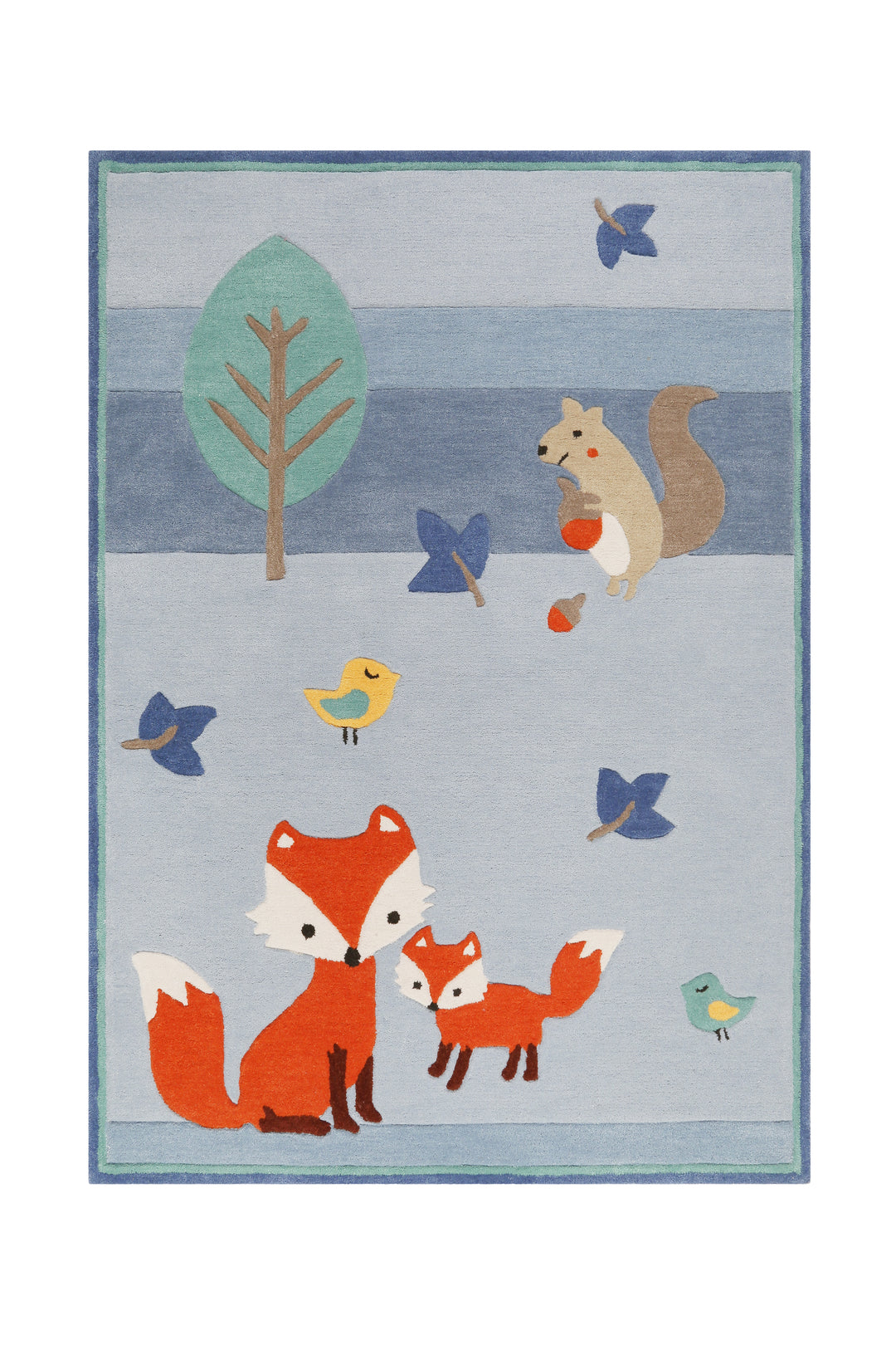 Esprit Kinderteppich 120x170 cm Blau "E-Fox"