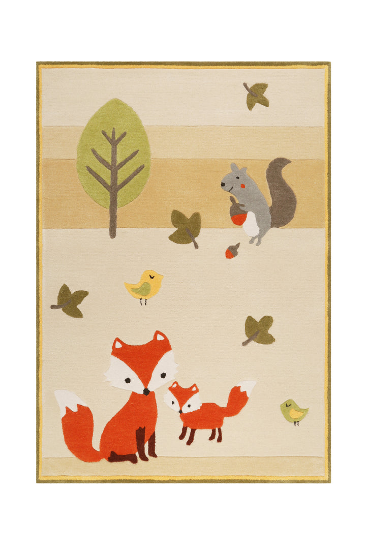 Esprit Kinderteppich 120x170 cm Beige "E-Fox"