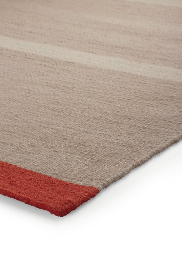 Simple Stripe Teppich sand Kurzflor rechteckig