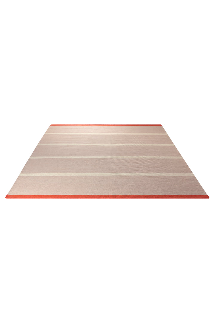 Simple Stripe Teppich sand Kurzflor rechteckig