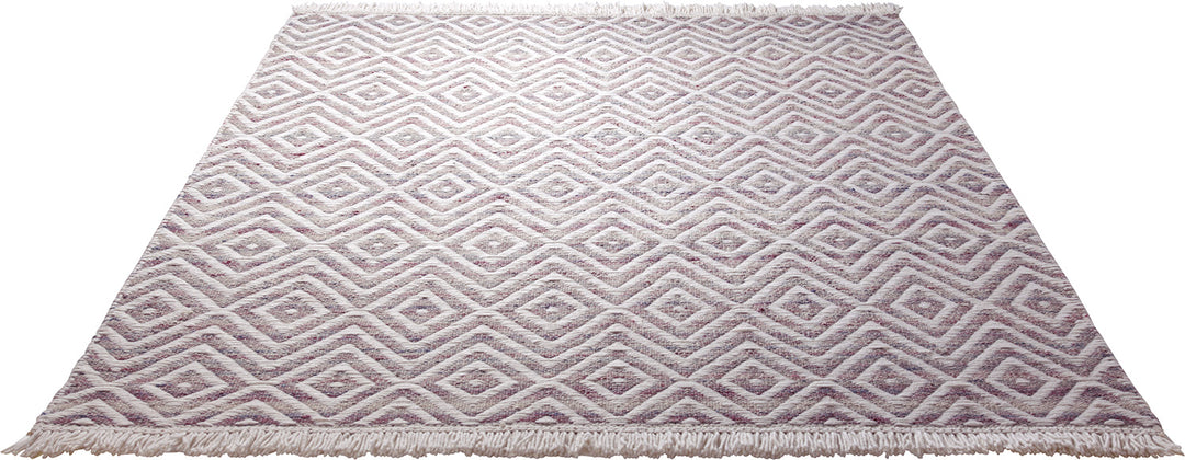 Vector Teppich lila Kurzflor rechteckig