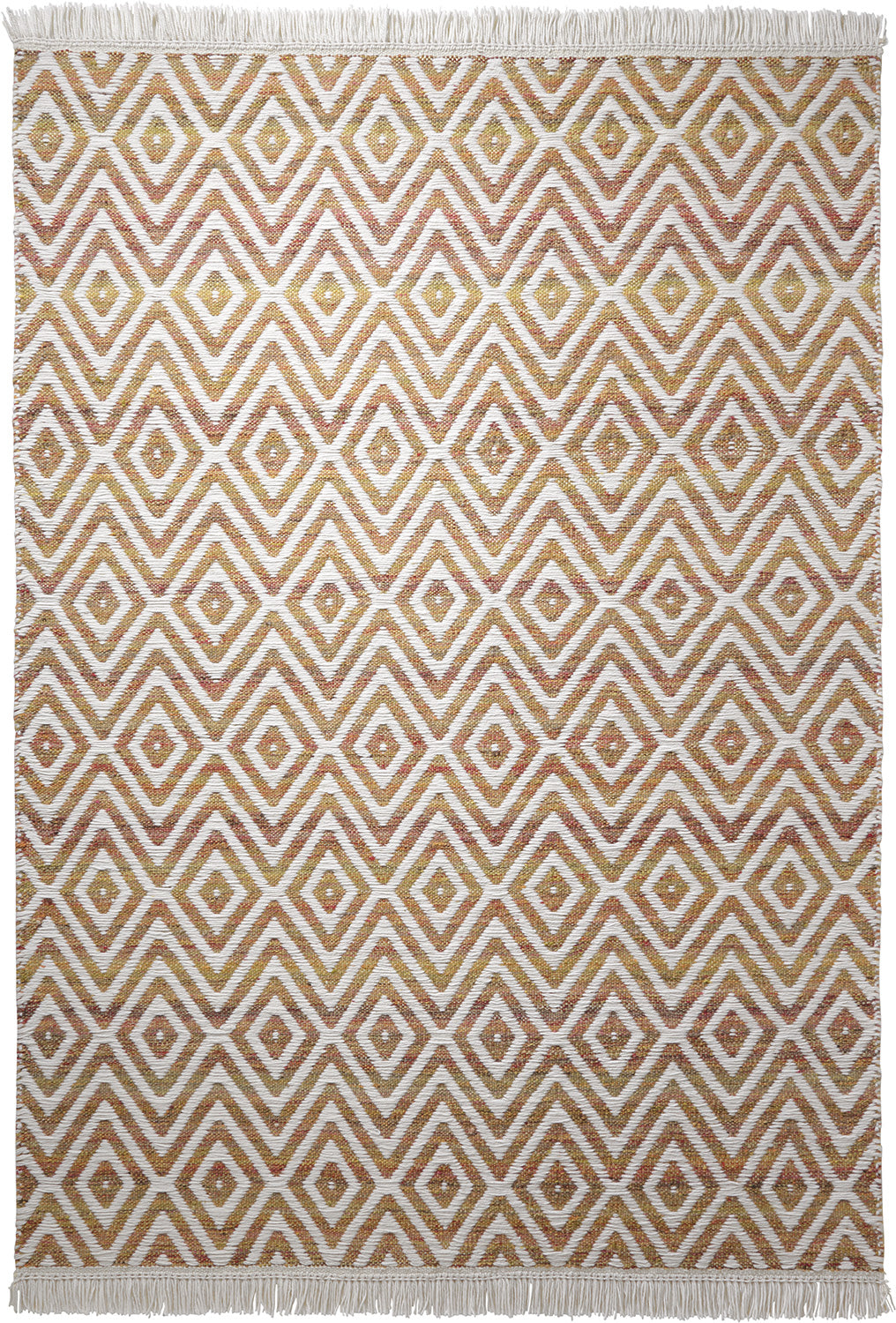 Vector Teppich orange Kurzflor rechteckig