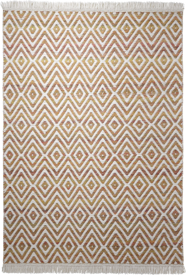 Vector Teppich orange Kurzflor rechteckig