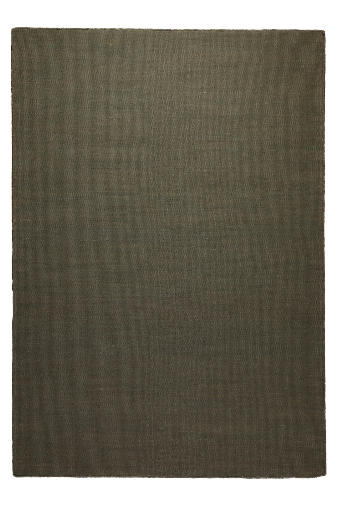 160x230 Teppich Wohnzimmer ESPRIT Uni – Strapazierfähiger Baumwollteppich in tiefem Olivgrün