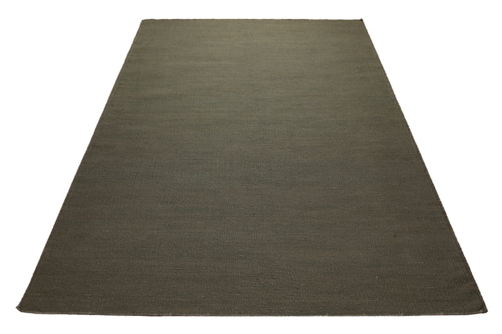 160x230 Teppich Wohnzimmer ESPRIT Uni – Strapazierfähiger Baumwollteppich in tiefem Olivgrün