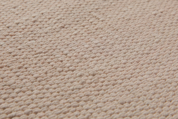 160x230 Teppich Wohnzimmer ESPRIT Uni – Strapazierfähiger Baumwollteppich in warmem Sandbeige