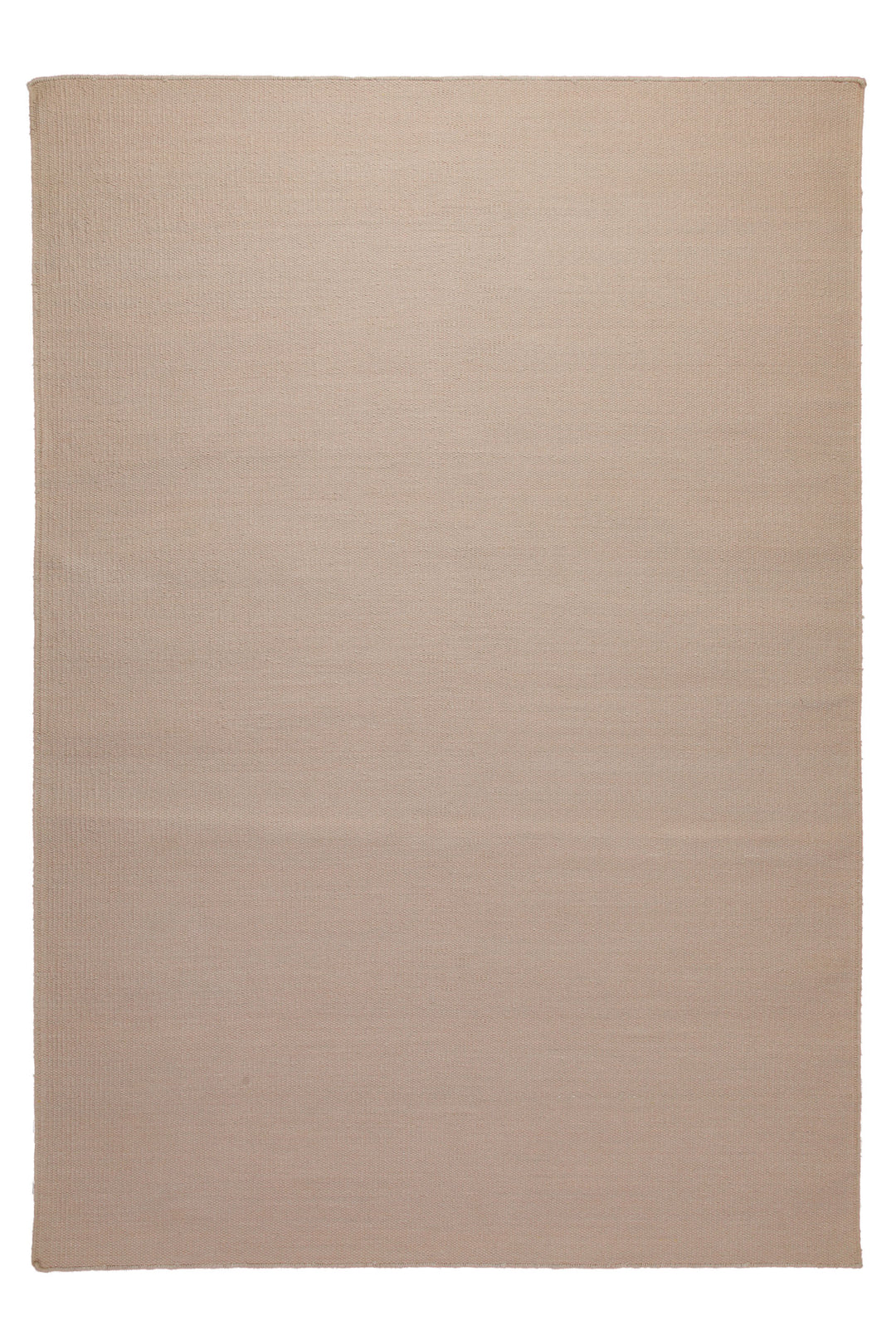 160x230 Teppich Wohnzimmer ESPRIT Uni – Strapazierfähiger Baumwollteppich in warmem Sandbeige