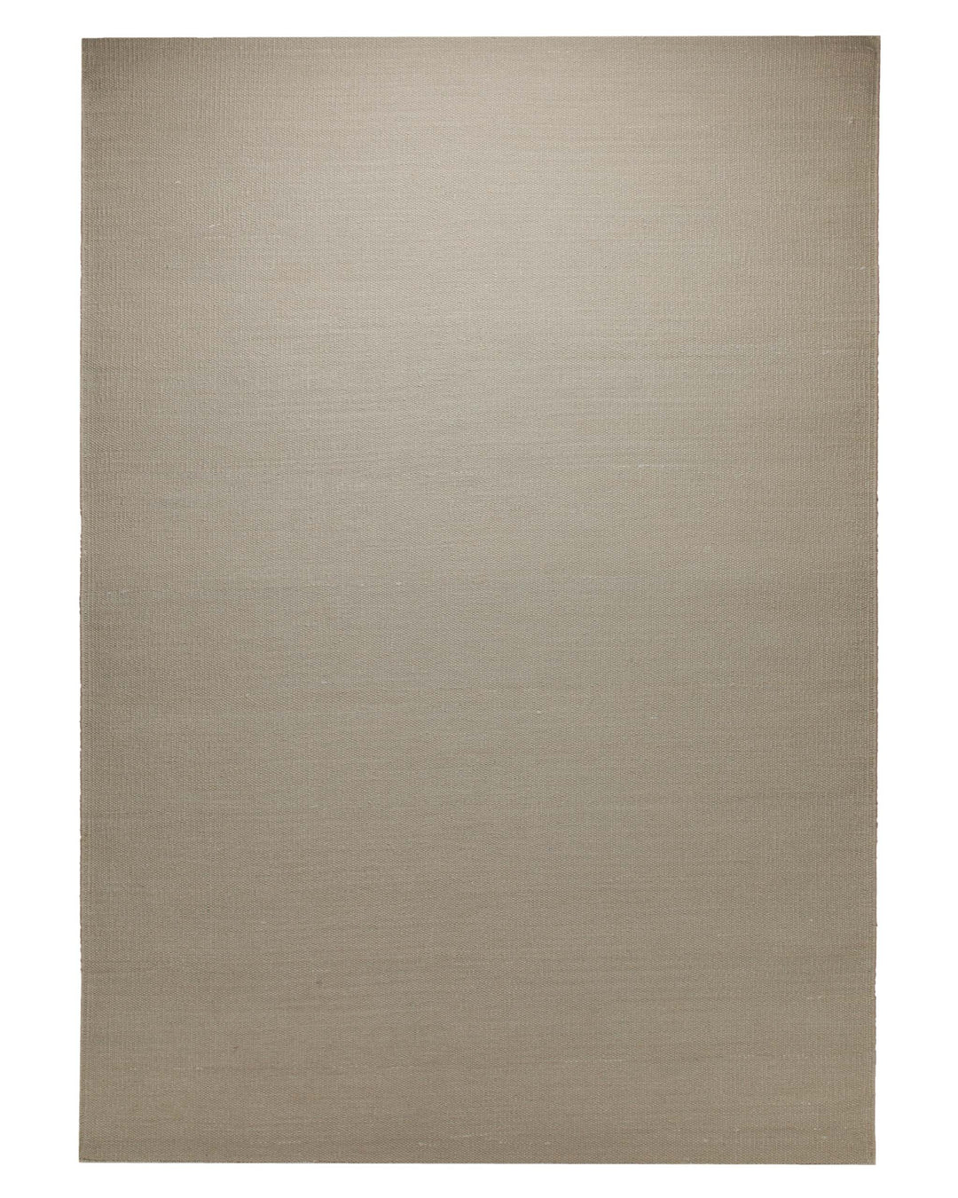 Handwebteppich Baumwolle uni taupe robust 160x230 cm – Gesamtansicht freigestellt