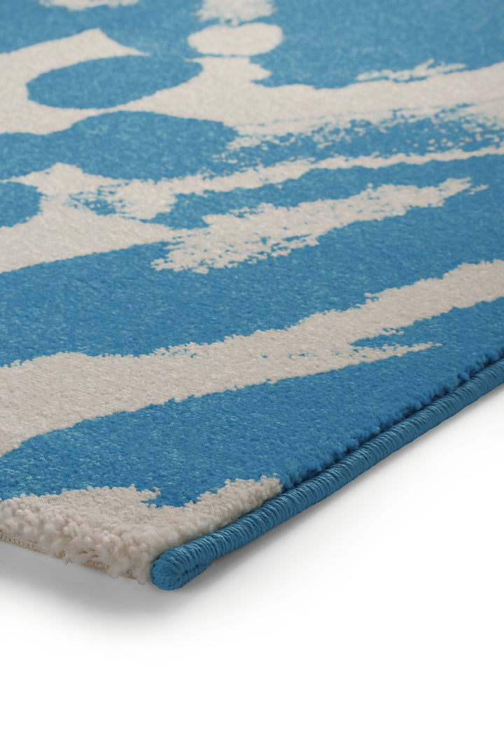 Energize Teppich blau Kurzflor rechteckig