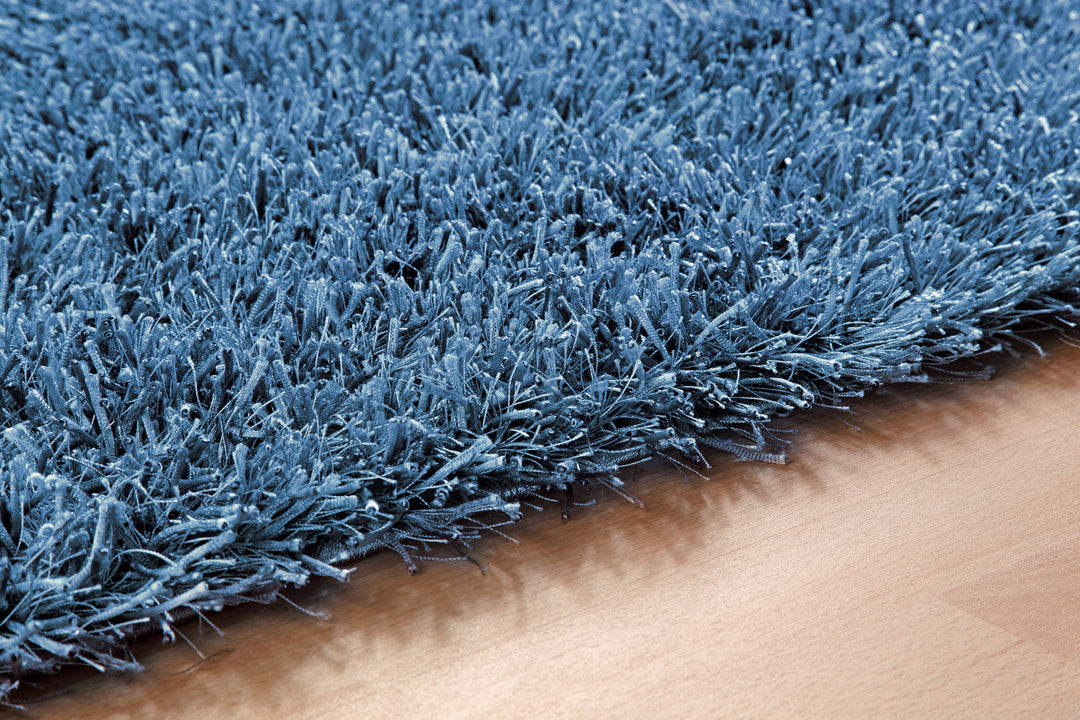 Cool Glamour Teppich blau Hochflor rechteckig
