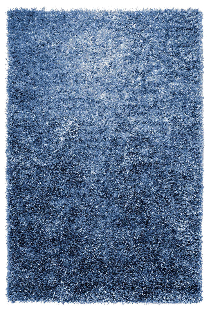 Cool Glamour Teppich blau Hochflor rechteckig