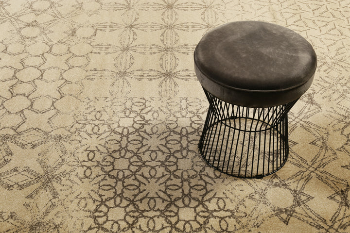 Hamptons Teppich beige Kurzflor rechteckig