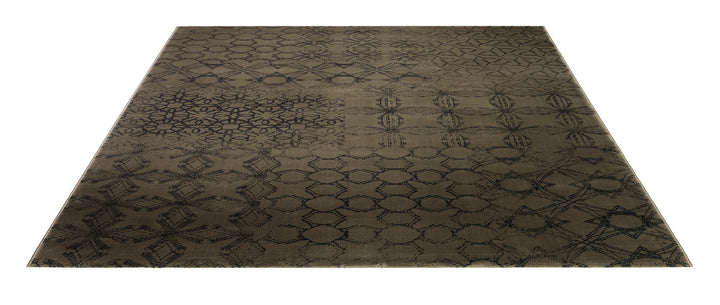 Hamptons Teppich braun Kurzflor rechteckig